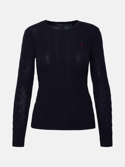 Polo Ralph Lauren Blue Cashmere Blend Julianna Sweater In Navy