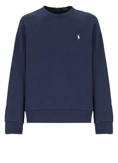 Polo Ralph Lauren Blue Cotton Sweatshirt Pony