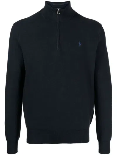 Polo Ralph Lauren Half-zip Sweater In Blue