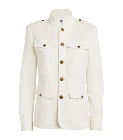 Polo Ralph Lauren Button-up Blazer In Ivory