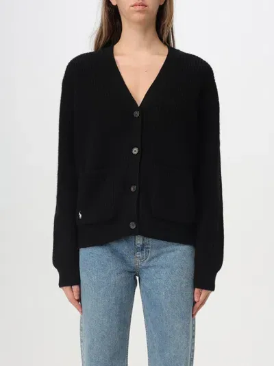 Polo Ralph Lauren Cardigan  Woman Color Black In Schwarz