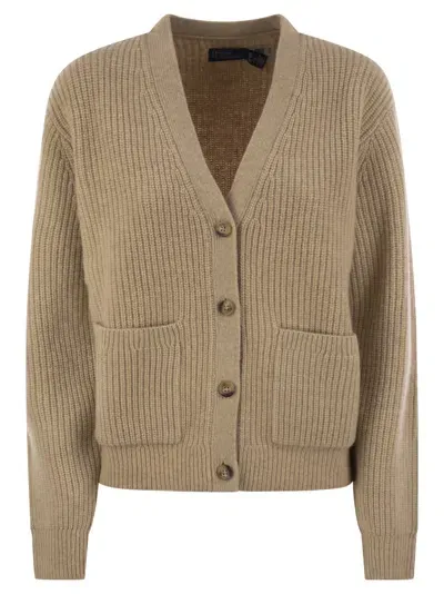 Polo Ralph Lauren Cashmere V-neck Cardigan In Melange