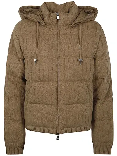 Polo Ralph Lauren Cbl Blmnt Insulated Coat In Brown