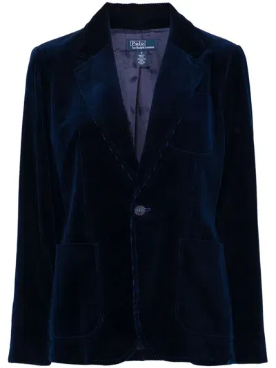 Polo Ralph Lauren Corduroy Blazer In Blue