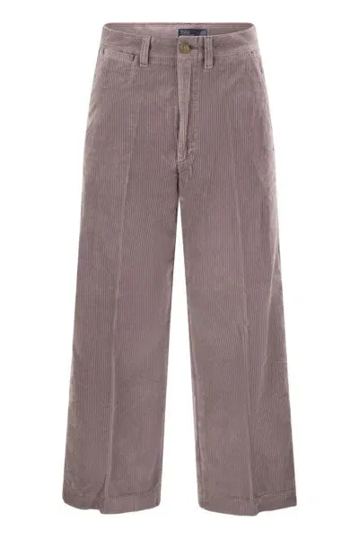 Polo Ralph Lauren Corduroy Trousers In Purple