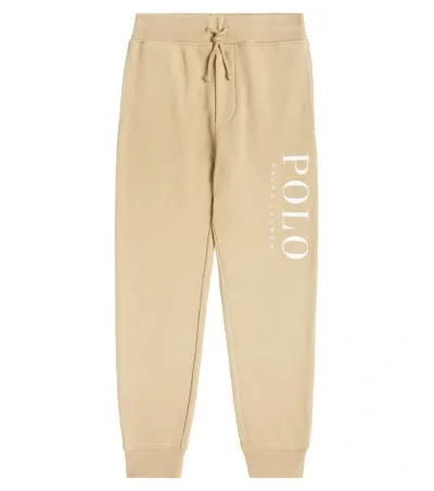 Polo Ralph Lauren Kids' Cotton-blend Fleece Sweatpants In Classic Khaki