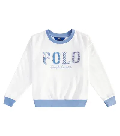 Polo Ralph Lauren Kids' Cotton-blend Sweatshirt In White