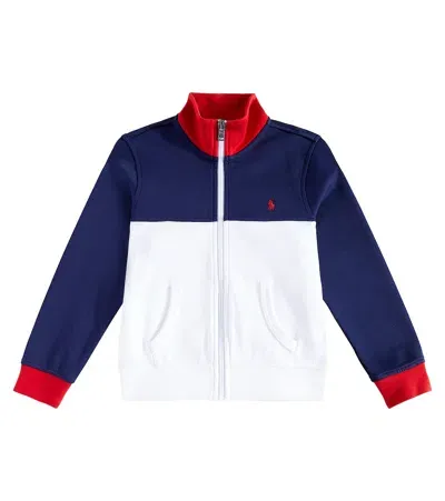 Polo Ralph Lauren Kids' Cotton-blend Track Jacket In Multicolor