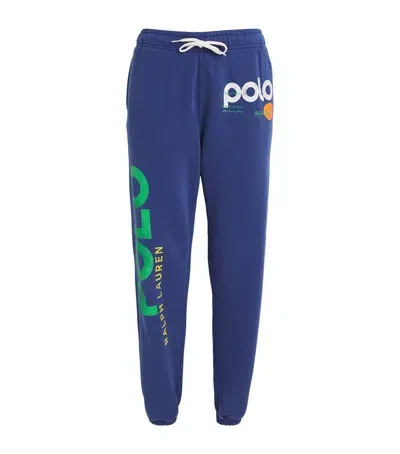 Polo Ralph Lauren Cotton-blend Wave Sweatpants In Blue