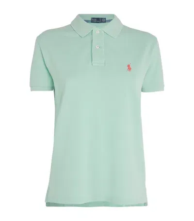 Polo Ralph Lauren Cotton Mesh Custom-fit Polo Shirt In Green