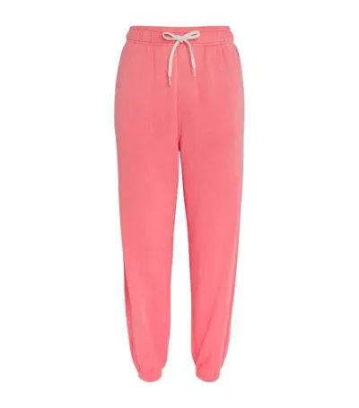 Polo Ralph Lauren Cotton Polo Pony Sweatpants In Pink