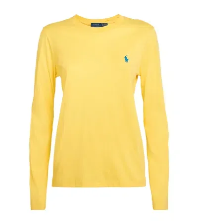 Polo Ralph Lauren Cotton Polo Pony T-shirt In Yellow