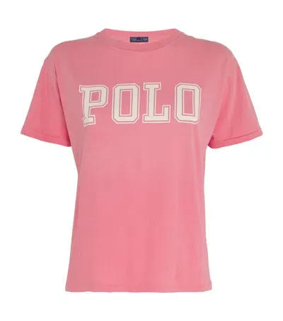 Polo Ralph Lauren Cotton T-shirt In Pink