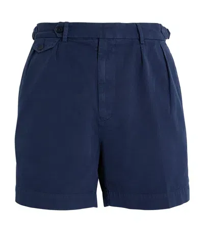 Polo Ralph Lauren Cotton Tailored Shorts In Navy