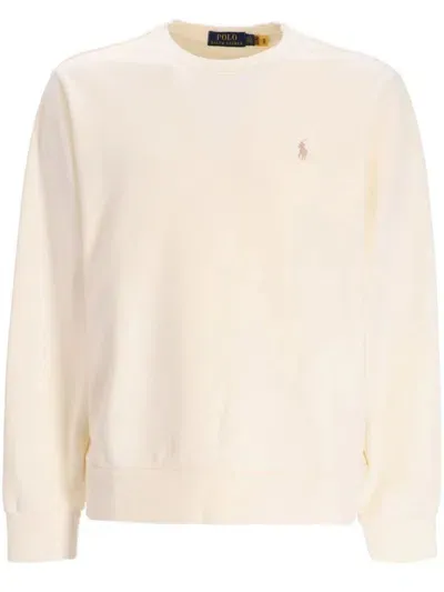 Polo Ralph Lauren Crew Neck Sweatshirt In White