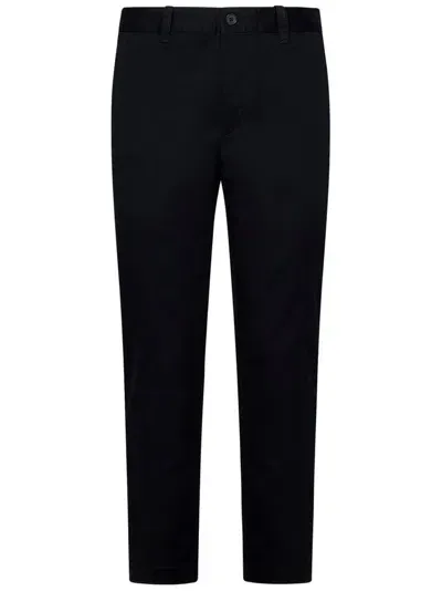 Polo Ralph Lauren Cropped Slim Fit Twill Chino Trousers In Black