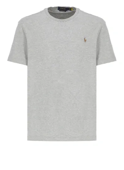 Polo Ralph Lauren Custom Slim Fit T-shirt In Grey