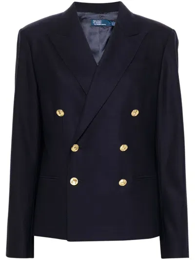 Polo Ralph Lauren Double-breasted Blazer In Blau