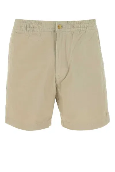 Polo Ralph Lauren Dove-grey Stretch Cotton Bermuda Shorts