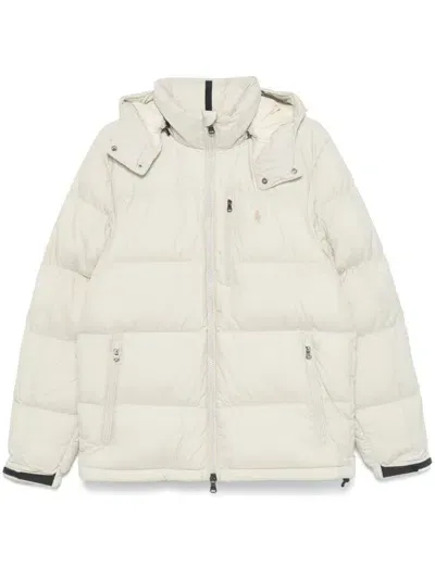 Polo Ralph Lauren El Cap Puffer Jacket In Beige