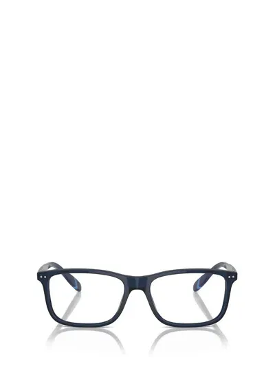 Polo Ralph Lauren Eyeglasses In Shiny Transparent Navy Blue