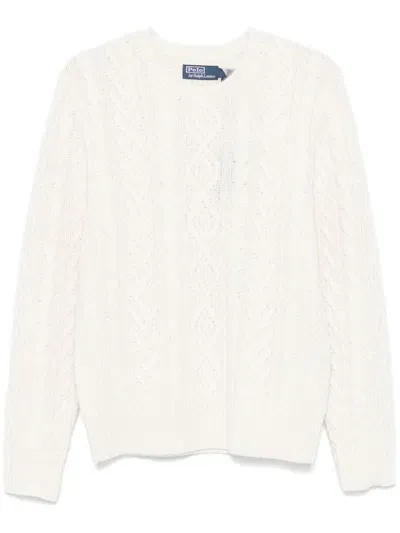 Polo Ralph Lauren Fisherman's Sweater In White