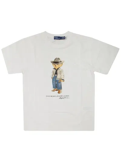 Polo Ralph Lauren Fringe T-shirt Orso In White