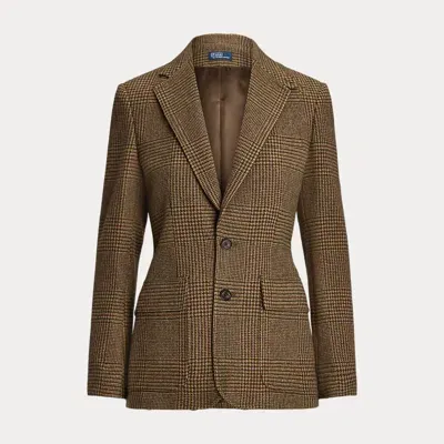 Polo Ralph Lauren Glen Plaid Tweed Blazer In Braun