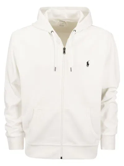 Polo Ralph Lauren Hooded Sweatshirt In White