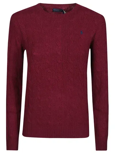 Polo Ralph Lauren Julianna Sweater In Plum Heather