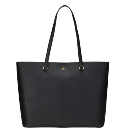 Polo Ralph Lauren Karly Large Tote Bag In Black