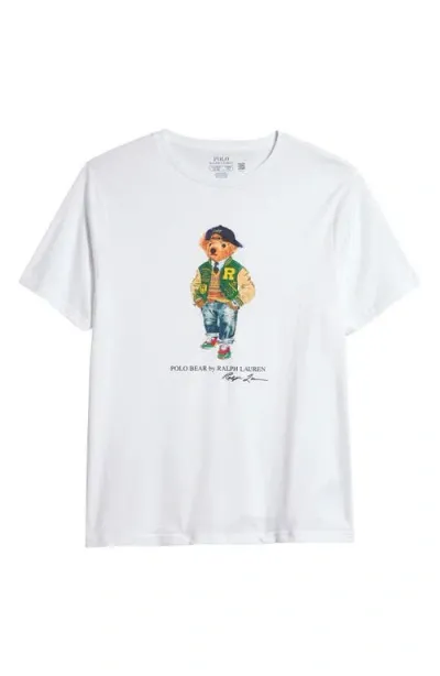 Polo Ralph Lauren Kids' Polo Bear Graphic T-shirt In Weiss 1