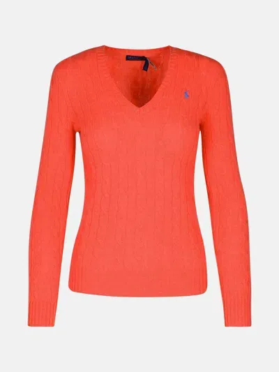 Polo Ralph Lauren 'kimberly' Pink Wool Blend Sweater