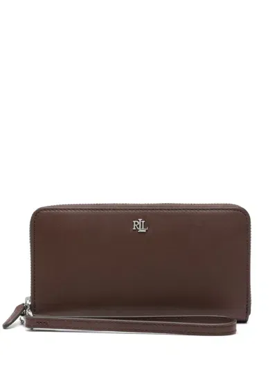 Polo Ralph Lauren Leather Wallet In Brown