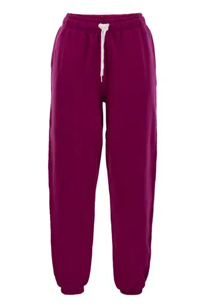 Polo Ralph Lauren Lightweight Plush Sports Pants In Purple