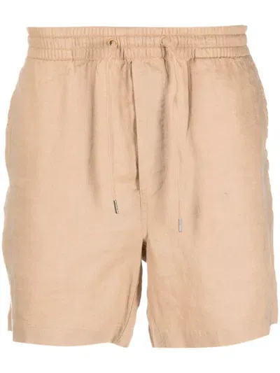 Polo Ralph Lauren Linen Shorts In Neutrals