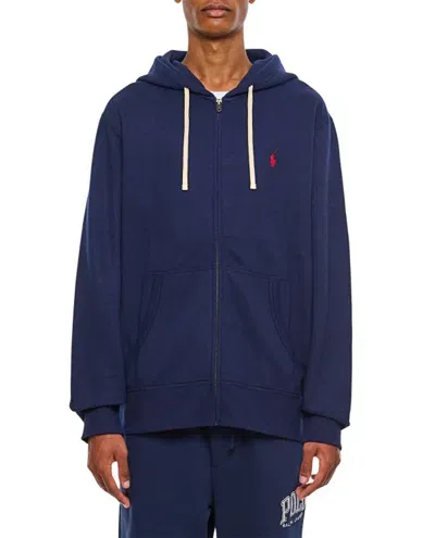 Polo Ralph Lauren The Rl Zip-up Hoodie In Blue