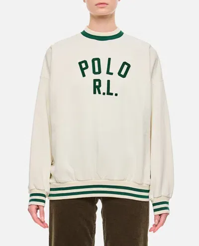 Polo Ralph Lauren Long Sleeve Sweatshirt In White