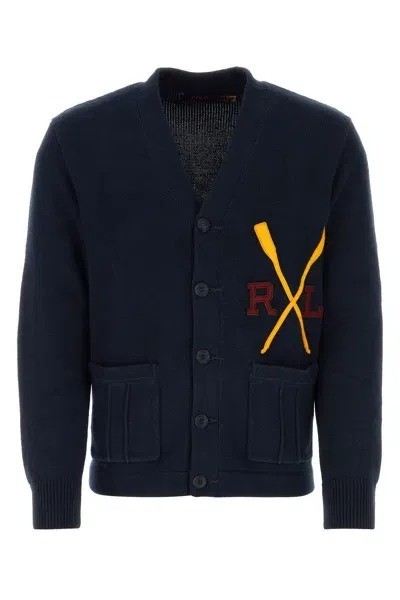 Polo Ralph Lauren Lsvrstyvncrg-long Sleeve-cardigan-s Nd  Male In Blue