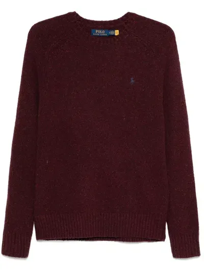 Polo Ralph Lauren Mélange Sweater In Rot