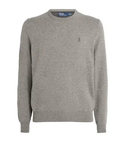 Polo Ralph Lauren Merino Wool Sweater In Grey