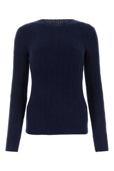 Polo Ralph Lauren Midnight Blu Cashmere Cardigan In Hunternavy