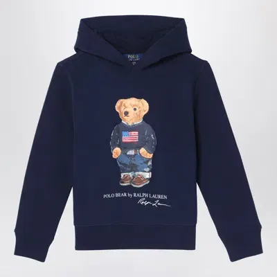 Polo Ralph Lauren Kids' Navy Blue Cotton Sweatshirt With Print In Blau