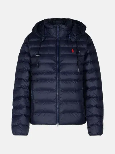 Polo Ralph Lauren Navy Nylon Blend Down Jacket