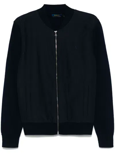 Polo Ralph Lauren Panelled Cardigan In Blue