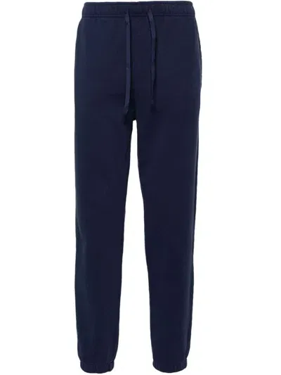 Polo Ralph Lauren Polo Pony-embroidered Track Trousers In Blue