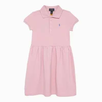 Polo Ralph Lauren Kids' Pink Cotton Dress With Logo