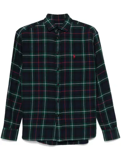 Polo Ralph Lauren Plaid Check Shirt In Green