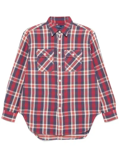 Polo Ralph Lauren Plaid-pattern Shirt In Blue