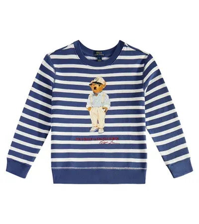 Polo Ralph Lauren Babies' Polo Bear Cotton-blend Sweatshirt In Blue